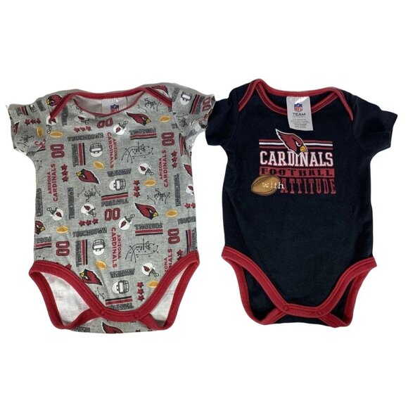 Arizona Cardinals Baby Bodysuit Set 3-6 Months NFL Team Apparel 2-Pieces Romper - Picture 1 of 11